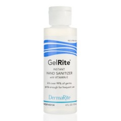 Hand Sanitizer GelRite 4 oz. Ethyl Alcohol Gel Bottle